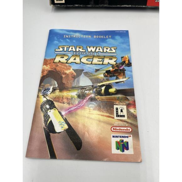 Nintendo 64 - Star Wars Episode 1: Racer w/ Insert & Protector - Complete/CIB - Picture 5 of 16